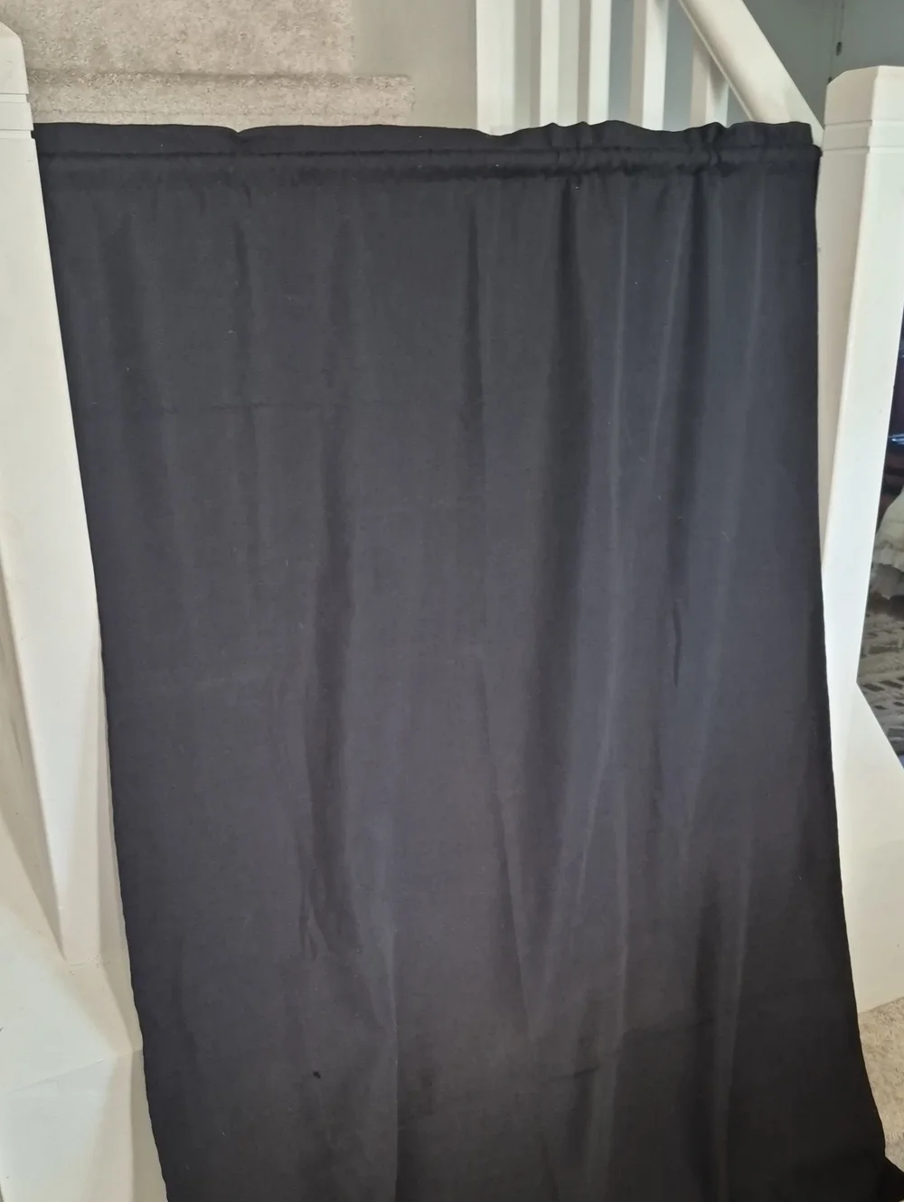 Black Mainstays Home Curtain Panel 40x84